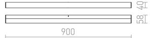 RED-Design Rendl-R12404- Applique da bagno LED LEVIA LED/18W/230V IP44