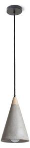 RED - Design Rendl - R12380 - Lampadario su corda HEIDI 1xE27/28W/230V cemento/legno