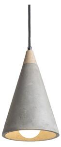 RED - Design Rendl - R12380 - Lampadario su corda HEIDI 1xE27/28W/230V cemento/legno