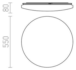 RED - Design Rendl - R12434 - Plafoniera LED SEMPRE LED/56W/230V tonda