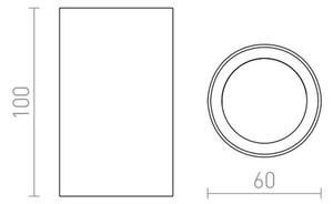 RED - Design Rendl - R12667 - Faretto GAYA 1xGU10/35W/230V bianco