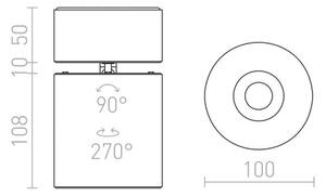 RED - Design Rendl - R12839 - Faretto LED CONDU LED/20W/230V bianco