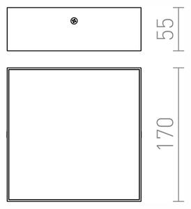 RED - Design Rendl - R12849 - Plafoniera LED LARISA LED/15W/230V nera