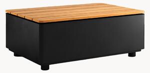 Tavolino da giardino in legno di teak con vano contenitore Patio