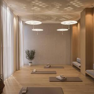 Wever & Ducré Lighting Lampada a sospensione Shedda, dimmerabile, Crema / Ambra, Soggiorno / Sala da pranzo, Alluminio, Moderno, Lampada a sospensione
