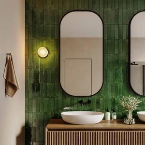 Wever & Ducré Lighting Applique da parete Hajo, dimmerabile, Nero, Bagno, Vetro, Moderno, Applique