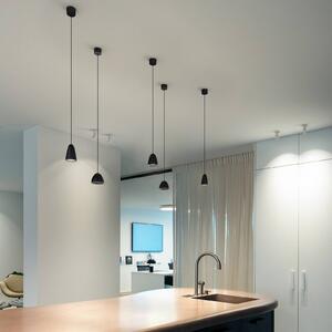 Wever & Ducré Lighting Lampada a sospensione Cozy Zone 1.0, Nero, Soggiorno / Sala da pranzo, Alluminio, Moderno, Lampada a sospensione