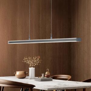 FISCHER & HONSEL Lampada a sospensione Valeno, dimmerabile, Alluminio / Grigio / Zincato, Soggiorno / Sala da pranzo, Metallo, Moderno, Lampada a sospensione