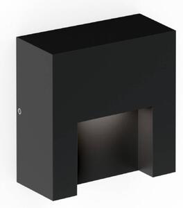Wever & Ducré Lighting Applique da esterni Reto 0.8, dimmerabile, Nero, Alluminio, Moderno, Applique da esterni