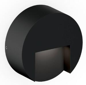 Wever & Ducré Lighting Applique da esterni Reto 0.8, dimmerabile, Nero, Alluminio, Moderno, Applique da esterni