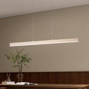 FISCHER & HONSEL Lampada a sospensione Silvano, dimmerabile, Crema / Ambra, Soggiorno / Sala da pranzo, Metallo, Moderno, Lampada a sospensione