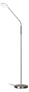 FISCHER & HONSEL Lampada da terra Sorento, dimmerabile, Alluminio / Grigio / Zincato, Soggiorno / Sala da pranzo, Metallo, Moderno, Lampada da terra