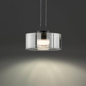 FISCHER & HONSEL Lampada a sospensione LAVIN, dimmerabile, Nero, Soggiorno / Sala da pranzo, Metallo, Moderno, Lampada a sospensione