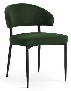 IRIS Verde Bosco (tessuto Victoria 68AC) - MODERNA SEDIA IMBOTTITA PER SALONE/SALA DA PRANZO LOFT