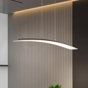 FISCHER & HONSEL Lampada a sospensione Mavero, dimmerabile, Alluminio / Grigio / Zincato, Soggiorno / Sala da pranzo, Metallo, Moderno, Lampada a sospensione