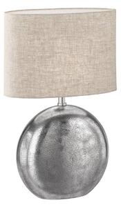 FISCHER & HONSEL Lampada da tavolo Chambery, Crema / Ambra, Soggiorno / Sala da pranzo, Tessuto / Stoffa / Seta, Lampada da tavolo