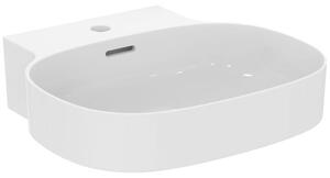 Lavabo Ideal Standard Linda-X, 50 cm, con un foro per il miscelatore, dotato di troppofilo