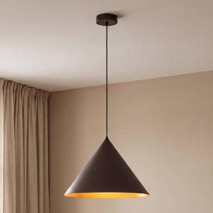Lampada a sospensione Cono, 1 luce, Ø 50 cm, marrone, E27 Cono TK Lighting, dimmerabile, Marrone / Ruggine, Soggiorno / Sala da pranzo, Metallo, Moderno