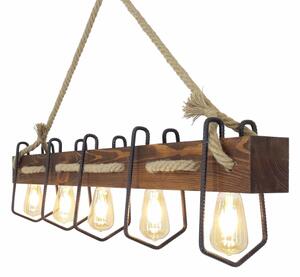 Lampadario su corda DEMIR 5xE27/40W/230V
