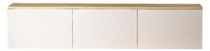 Mobile TV bianco-naturale effetto rovere 160x35x32 cm Neon - Kalune Design