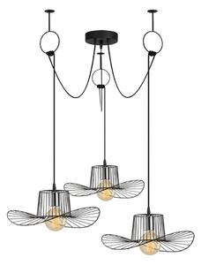 Lampadario a sospensione con filo TEL 3xE27/40W/230V ragno
