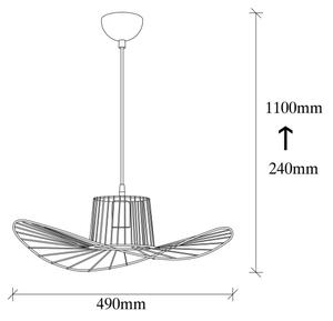 Lampadario su filo TEL 1xE27/40W/230V