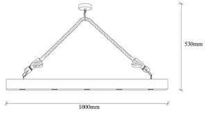 Lampadario su filo EREBOS 5xE27/100W/230V