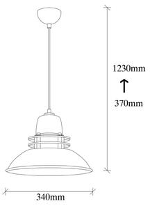 Lampadario su filo BERCESTE 1xE27/40W/230V