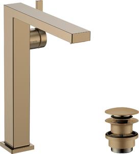 Hansgrohe Tecturis E Fine Mitigeur monocommandé pour lavabo 240, saillie 197mm, avec vidage Push-Open, CoolStart, EcoSmart+, 73070140, 73070140