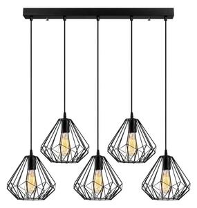 Lampadario su filo DIAMOND 5xE27/100W/230V