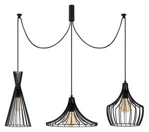 Lampadario a sospensione con filo MEZOPOTAMYA 3xE27/40W/230V ragno