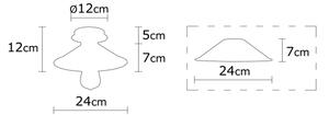 Lampadario da parete BERCESTE 1xE27/40W/230V