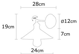 Applique BERCESTE 1xE27/40W/230V