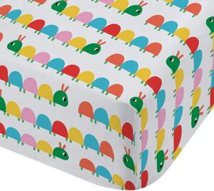 Lenzuolo con angoli per bambini per letto singolo 90x190 cm Curious Caterpillar – Catherine Lansfield
