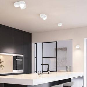 LUTEC Spot LED soffitto Stanos, CCT, 2 luci, bianco