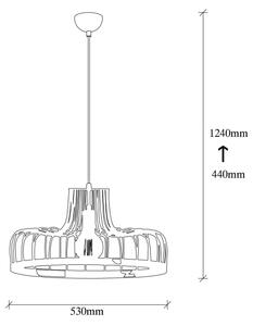 Lampadario su filo FELLINI 1xE27/100W/230V