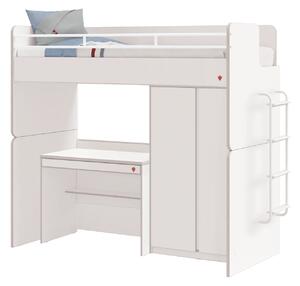 Letto a Castello Studio Bianco Set‑6 (90 × 200 cm)