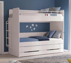 Letto a Castello Studio Bianco Set‑2 (90 × 200 cm)