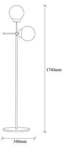 Lampada da terra MUDONI 2xE27/40W/230V