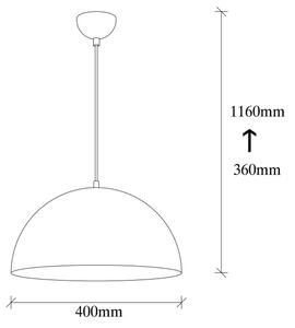 Lampadario su corda SIVANI 1xE27/40W/230V
