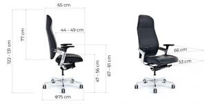 Poltrona ufficio ergonomica su ruote comoda ed ergonomica-Arrediorg.it