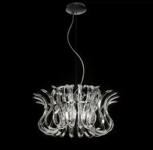 Wave 234.150 Metal lux lampadario classico in vetro