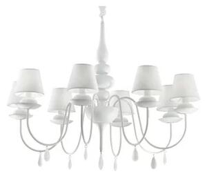 Ideal Lux Blanche SP8 lampadario classico moderno E14 40W