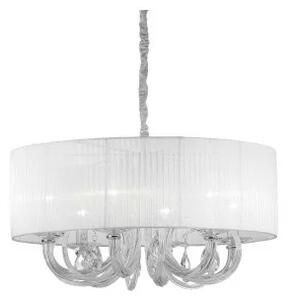 Ideal Lux Swan SP6 lampadario classico soggiorno in vetro soffiato e lavorato a mano E14 40W