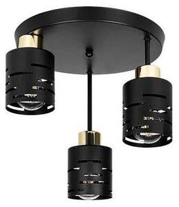 Plafoniera ELEN 3xE27/35W/230V nero/oro