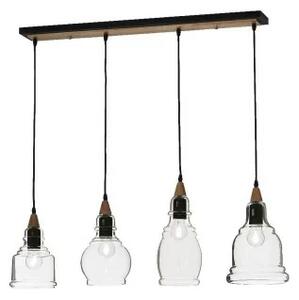 Ideal Lux Gretel SP4 lampadario classico per sala da pranzo in vetro E27 60W