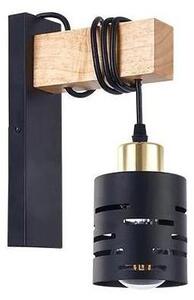 Applique ELEN 1xE27/35W/230V nero/oro/marrone