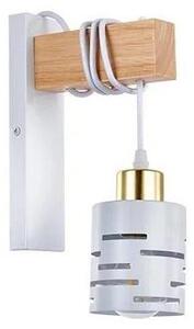 Lampada da parete ELEN 1xE27/35W/230V bianca/dorata/marrone