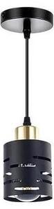 Lampadario a sospensione con cavo ELEN 1xE27/35W/230V nero/oro