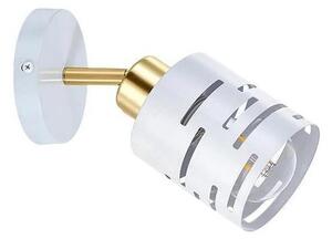 Applique da parete orientabile ELEN 1xE27/35W/230V bianco/oro